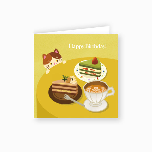 Paw Off the Cake Birthday Card