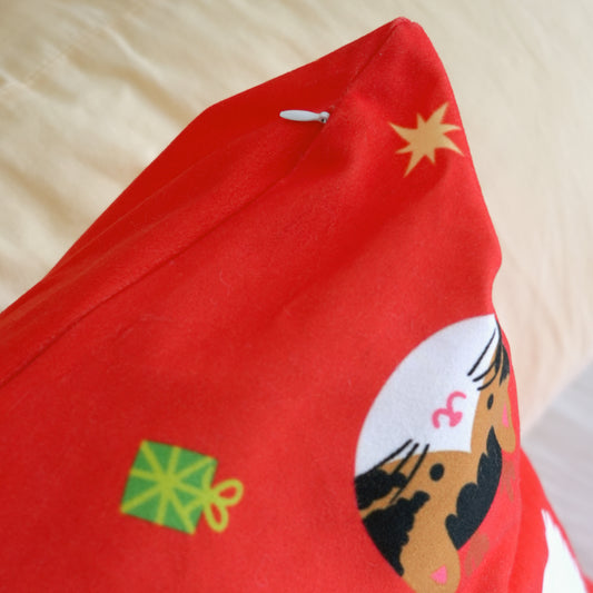 Festive Cats Pattern Pillow Covers