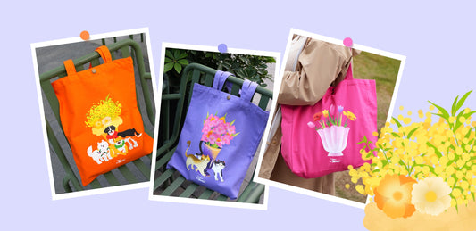 What's better than receiving a gift of colorful Tote Bags