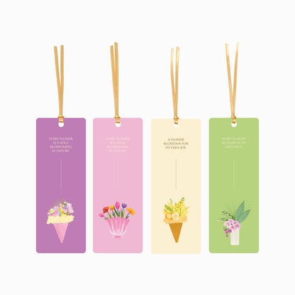 Cheerful Blossom and Dessert Bookmark Set