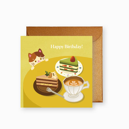 Paw Off the Cake Birthday Card