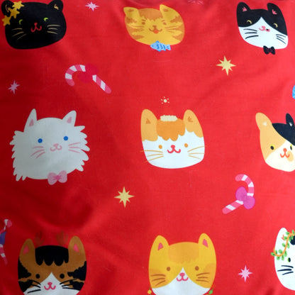 Festive Cats Pattern Pillow Covers