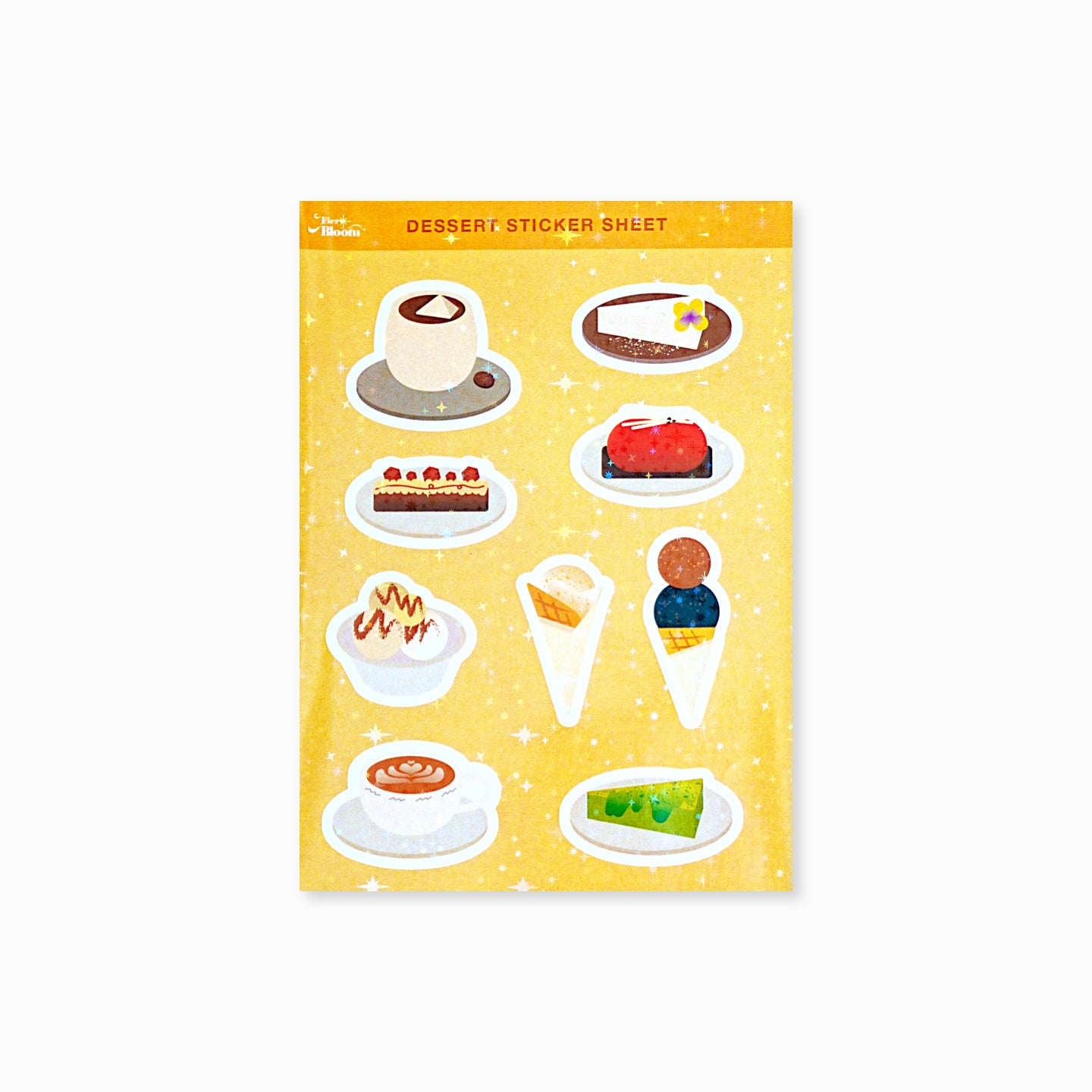 Colorful Glitter Journal Sticker Sheets