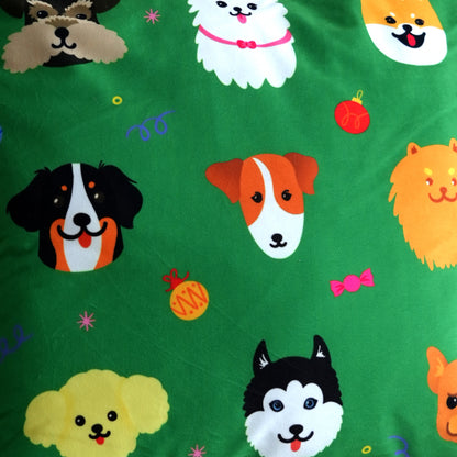 Festive Dogs Pattern Pillow Covers
