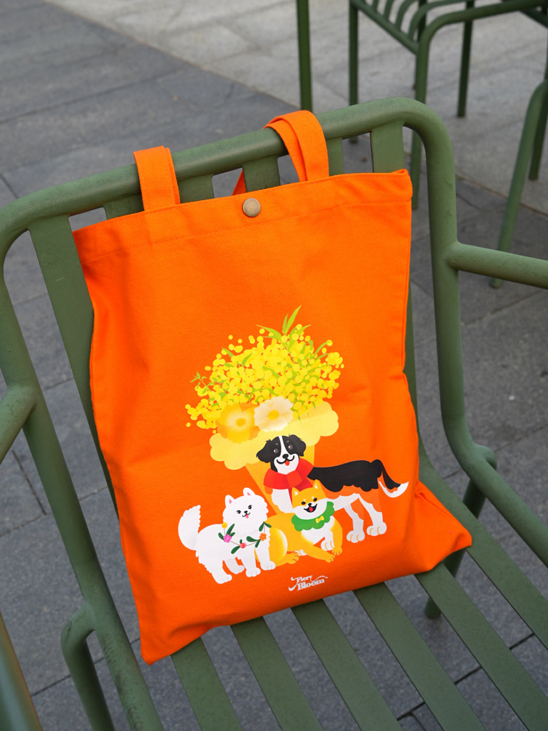 Cute Dog Canvas Tote Bag